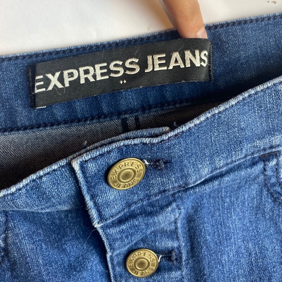 Express Jeans 00 Blue Skirt - Picture 2 of 7